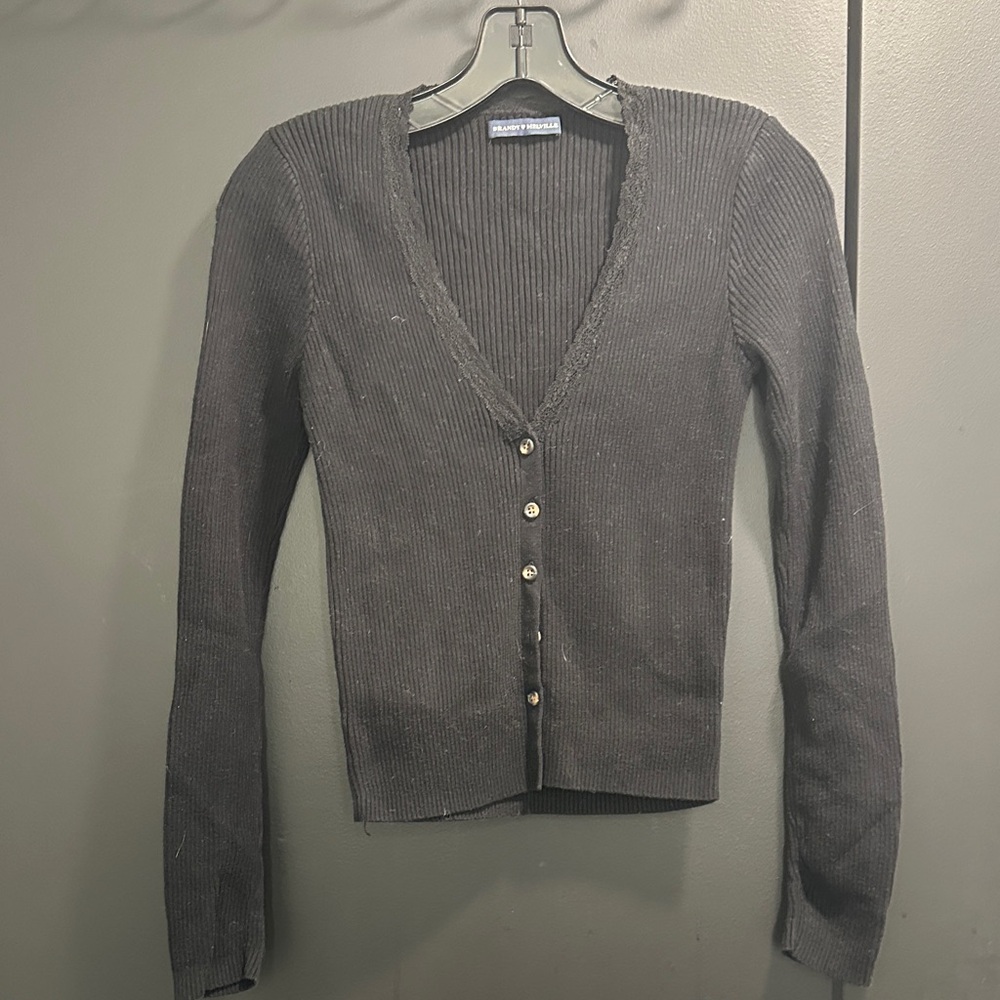 Brandy Melville Charcoal Cardigan